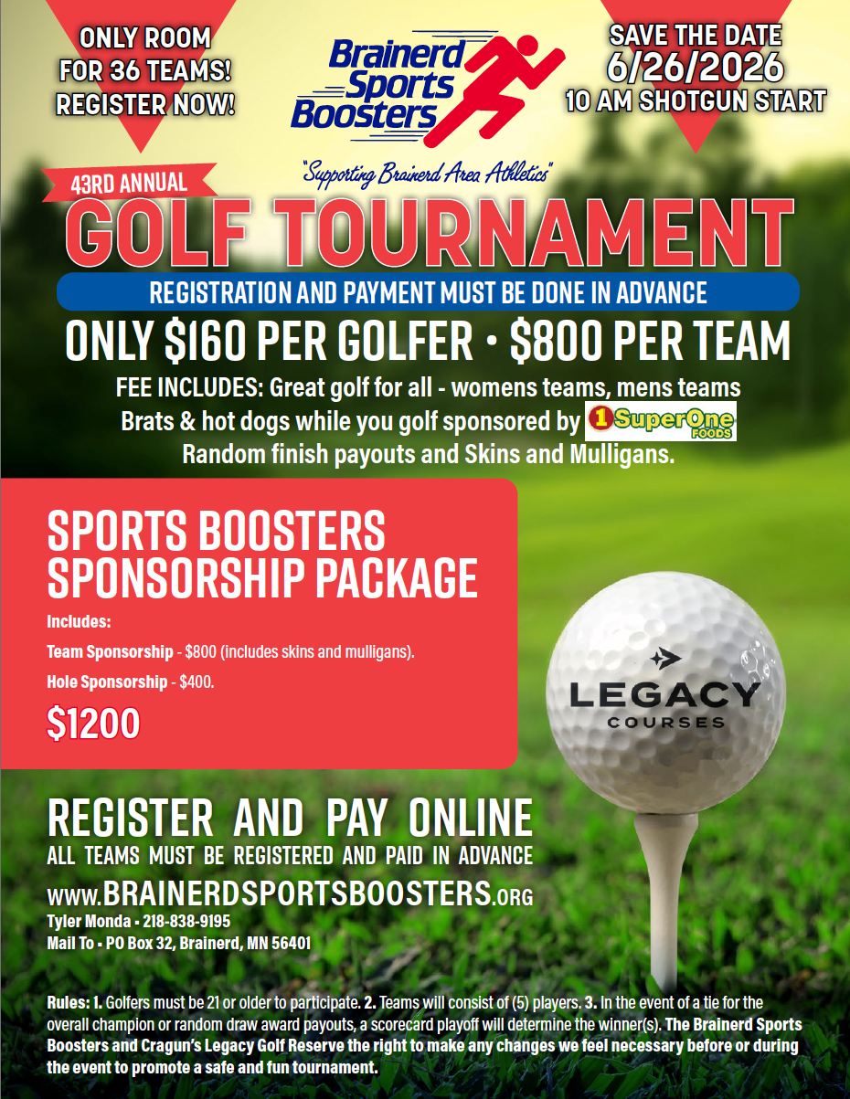 2026 43rd Annual Booster Golf Tournament