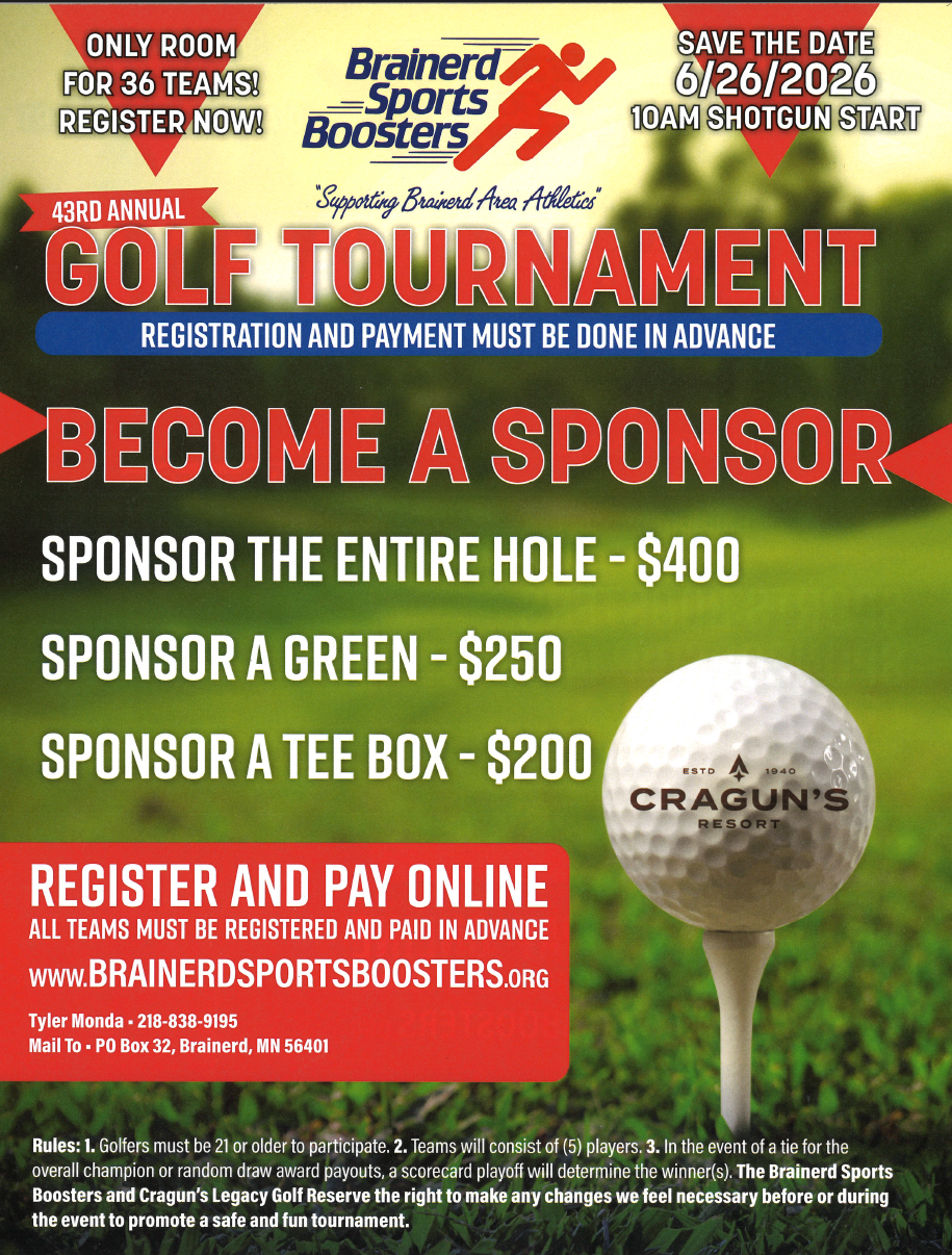 2026 43rd Annual Booster Golf Tournament Entire Hole Sponsorship